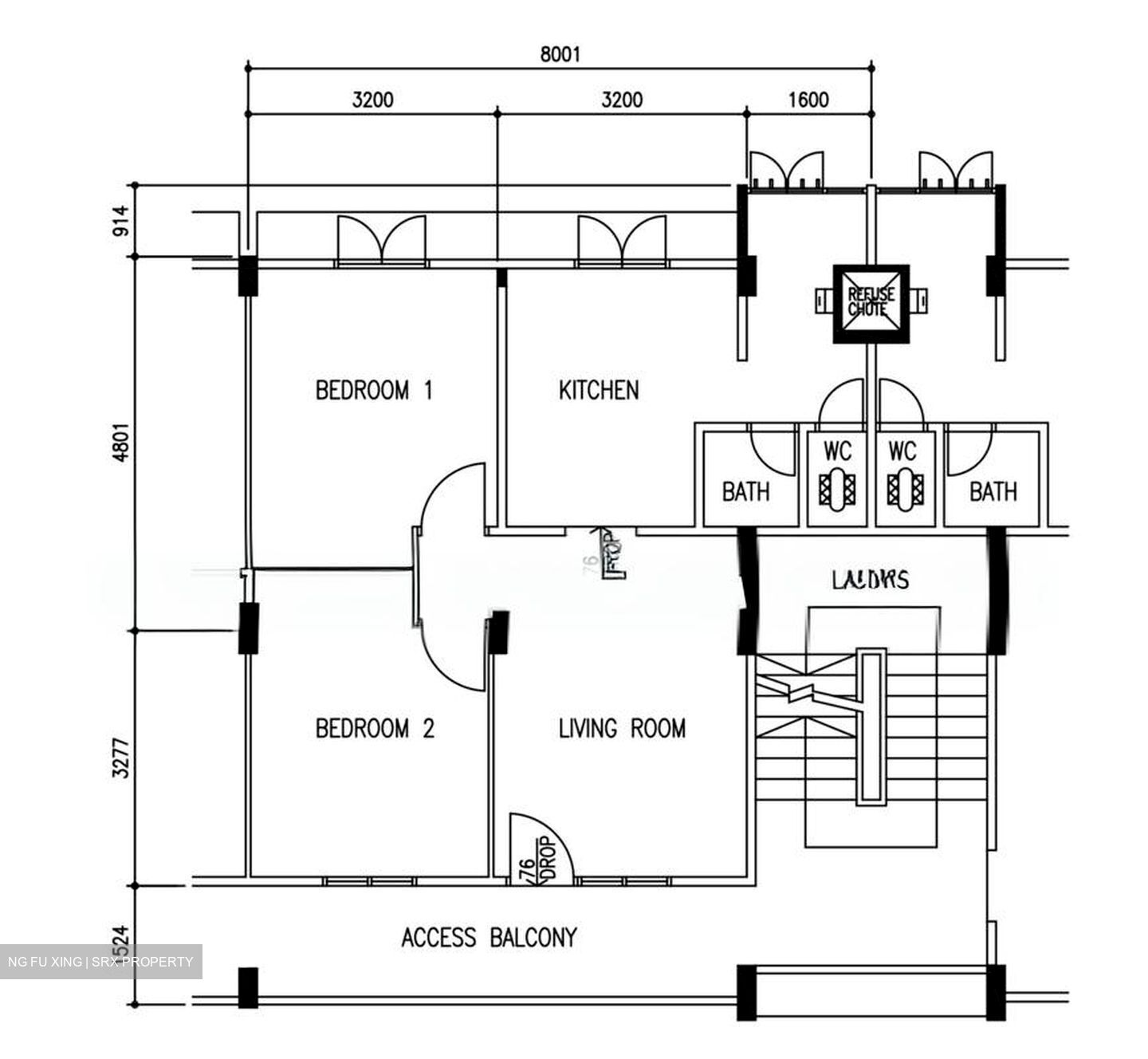 Blk 4 Sago Lane (Central Area), HDB 3 Rooms #580224931